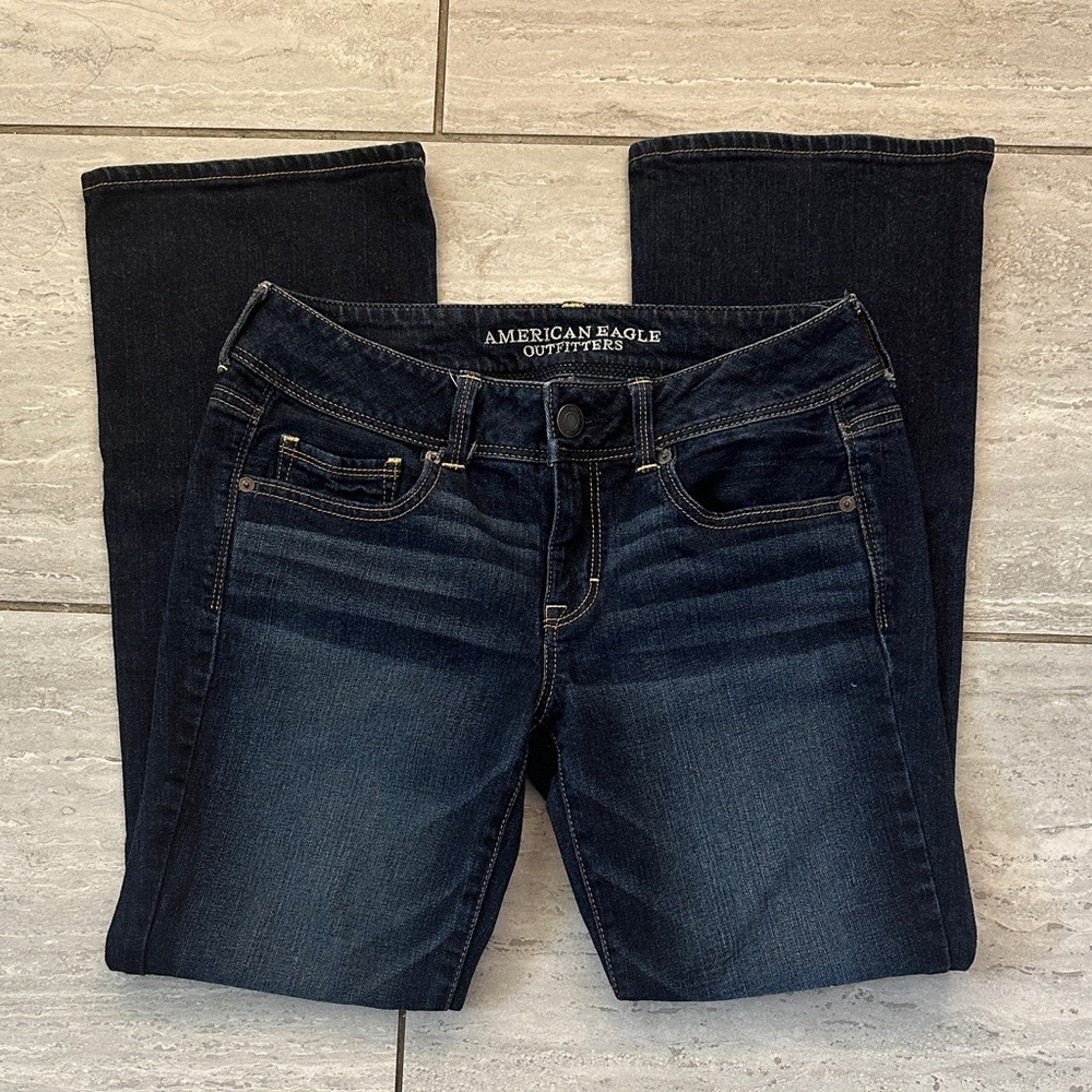American Eagle Outfitters Women's Deep Indigo Bootcut Jeans
